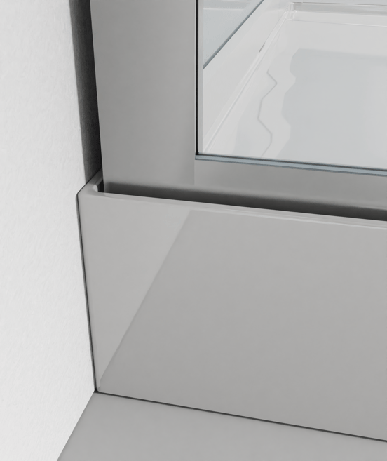 Luca Varess Talan rechthoekige douchecabine met draaideuren 90 x 120 cm helder glas mat chroom profiel