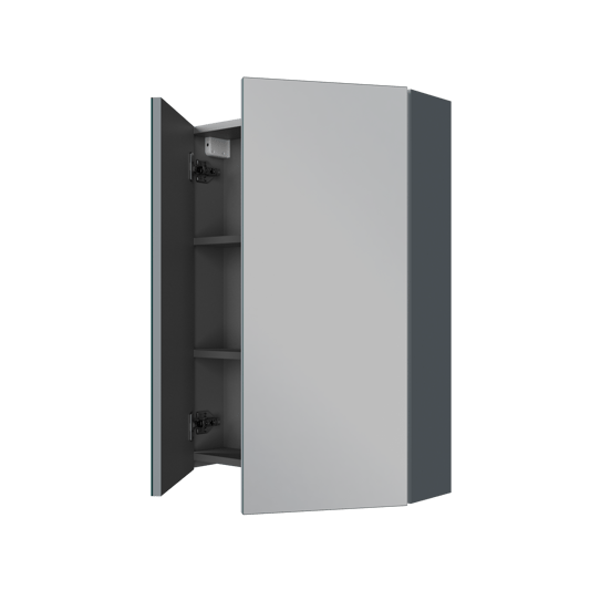 Linie Montro armoire de toilette 60 x 75 cm bleu anthracite