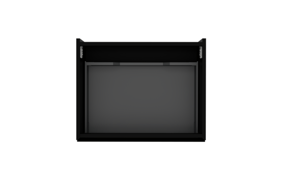 Storke Edge meuble sous-lavabo suspendu 65 x 52 cm noir mat 1 tiroir