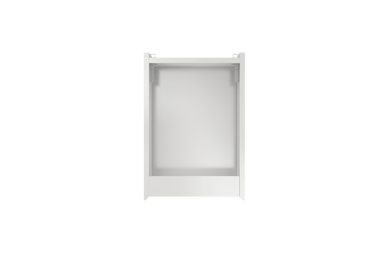 Storke Edge meuble sous-lavabo suspendu 35 x 52 cm Blanc Brillant avec 2 niches