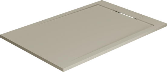 Balmani Andes douchebak 120 x 80 cm top solid zijdegrijs