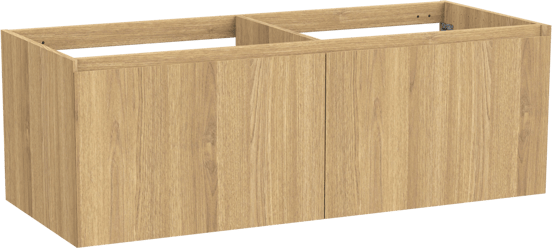 Balmani Idra zwevende wastafelonderkast 135 x 55 cm fineer naturel eiken 4 lades