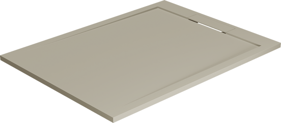 Balmani Andes duschwanne 120 x 90 cm Top Solid seidengrau