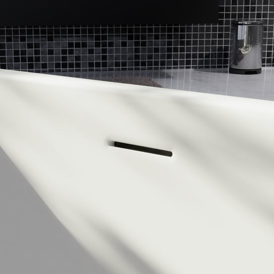 Luca Varess Idol baignoire d'angle gauche ou droite duo 150 x 150 cm acrylique blanc mat