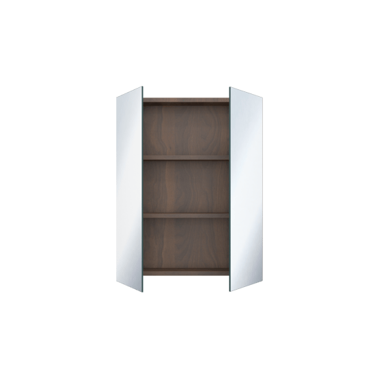 Storke Reflecta Spiegelschrank Bad: 60 x 75 cm, Nussbaum