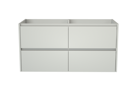 Storke Seda zwevend wastafelonderkast 120 x 52 cm mat wit 4 lades