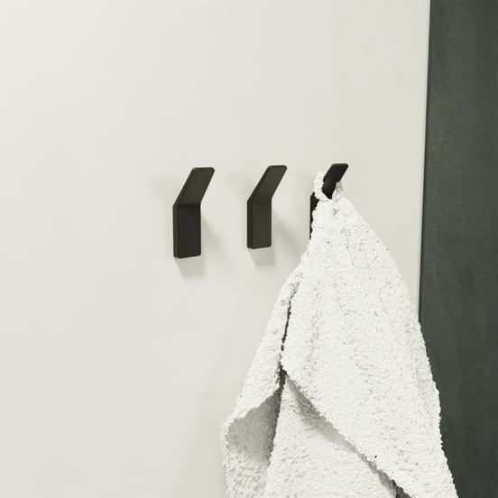 Balmani Amo set haakjes 3 stuks mat zwart