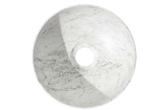 Balmani Bari XS waskom Carrara marmer rond Ø 22 cm