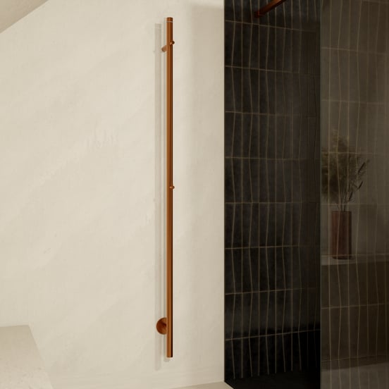 Blaufoss Mondo chauffe-serviette 3 x 170 cm brushed rosegold 35W