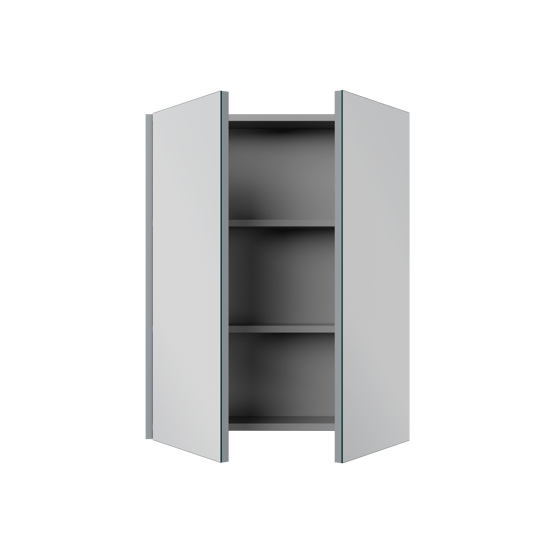 Linie Montro armoire de toilette 60 x 75 cm bleu anthracite