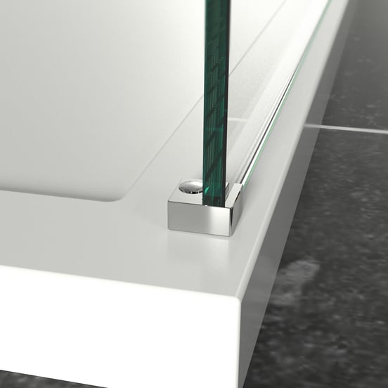 Linie Walk-In douche à l'italienne 120 x 200 cm verre transparent profil chrome brillant