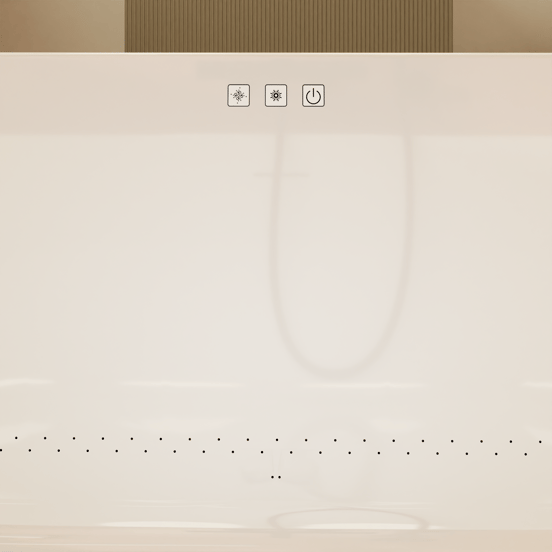 Luca Varess Laguna Whirlpool: Halb freistehend, mit LED-Beleuchtung, 170 x 85 cm, Acryl, Weiß Glänzend