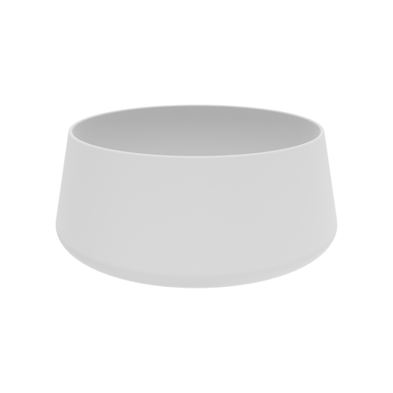 Balmani Bag vasque à poser Solid Surface blanc mat rond 40 x 40 cm