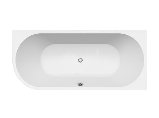 Linie Paulo 2-Personen-Eckbadewanne: rechts, 180 x 80 cm, Acryl, Weiß matt