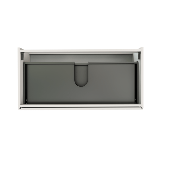 Storke Edge zwevende wastafelonderkast 105 x 52 cm mat wit 2 lades