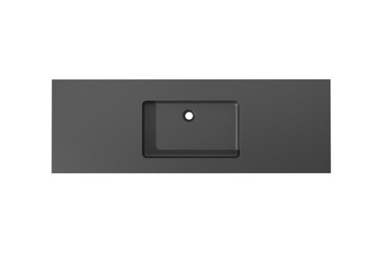 Storke Scuro plan simple quartz mat 155 x 52 cm