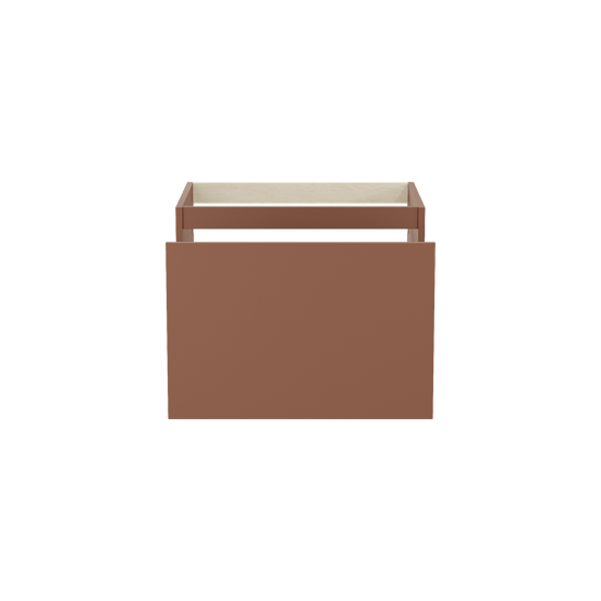 Balmani Sfera hängender Waschbeckenunterschrank: 67,5 x 55 cm, Cotto, 2 Schubladen