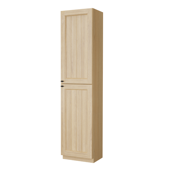 Balmani Lemon colonne salle de bains a poser droite Placage chêne naturel 45 x 35 x 195 cm