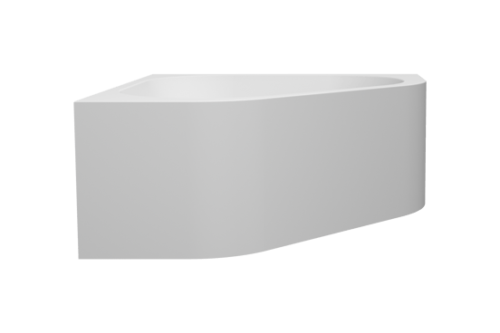Luca Varess Idol baignoire d'angle gauche ou droite double 135 x 135 cm acrylique blanc mat