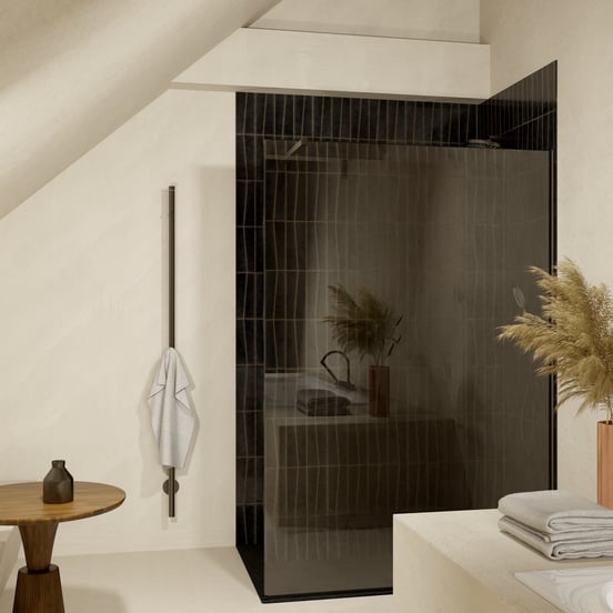 Blaufoss Mondo chauffe-serviette 3 x 170 cm brushed gunmetal 35W