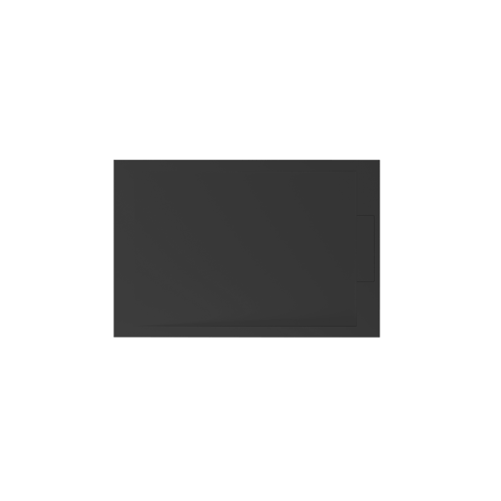 Balmani Andes douchebak 120 x 80 cm top solid Mat Zwart