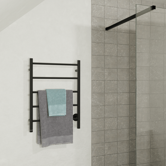 Blaufoss Odda Alto handdoekwarmer 75 x 55 cm mat zwart 50W