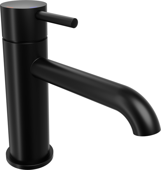 Blaufoss Round 2.0 EcoStart robinet de lavabo standard Noir Mat