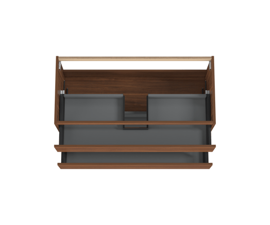 Balmani Lucida meuble sous-vasque suspendu 120 x 55 cm noyer Américain 2 tiroirs