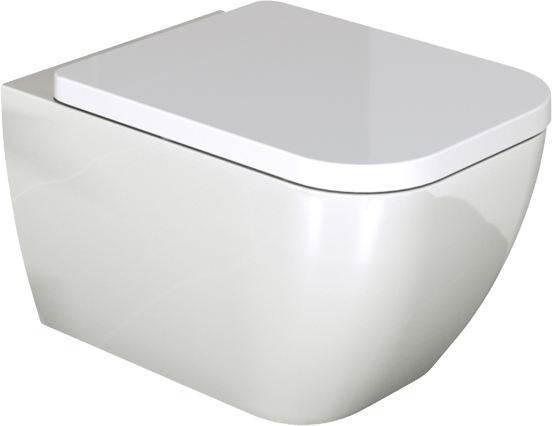 Luca Varess Cordaro wc suspendu Blanc Brillant sans rebord