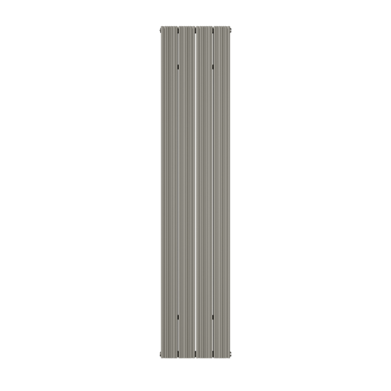 Vipera Mares dubbele handdoekradiator 37,5 x 180 cm centrale verwarming zijdegrijs zij- en middenaansluiting 1477W