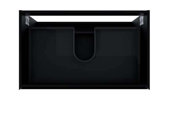 Balmani Mitra zwevende wastafelonderkast 90 x 55 cm Mat Zwart 2 lades