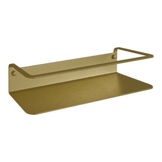 Blaufoss Tika enkele shampoohouder met wandbevestiging Brushed Gold