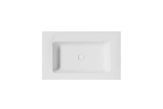 Balmani Tablo Strada Einzelwaschtisch Marmorkomposit (Weiß Matt) 90 x 55 cm