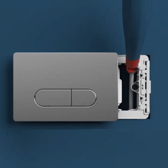 Oleas M1 bedieningspaneel Mat Chroom voor Ideal Standard ProSys inbouwreservoir