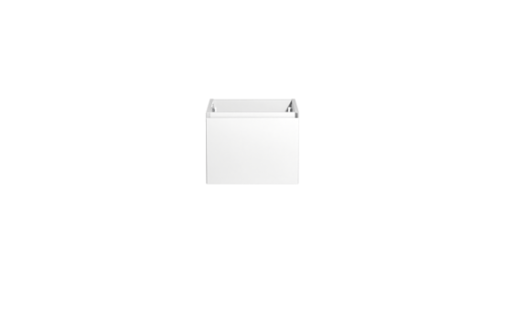 Storke Edge meuble sous-vasque suspendu 45 x 52 cm blanc brillant 1 tiroir