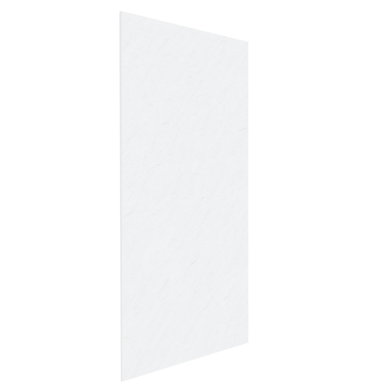 Balmani Zeno douchewandbekleding 120 x 120 x 220 cm composietmarmer mat wit leisteenstructuur