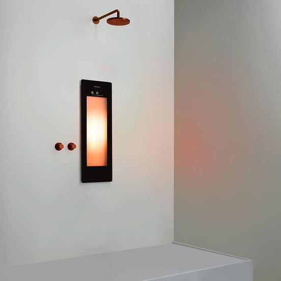 Sunshower Plus S Infrarot und UV Unterputz black