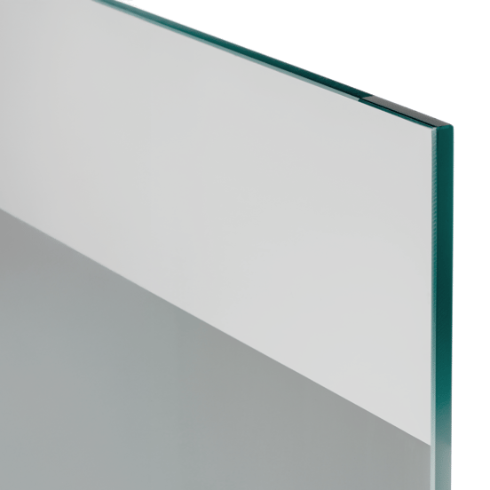 Balmani Modular paroi de douche verre transparent avec bande matte 136 x 200 cm