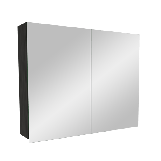 Balmani Lucida spiegelkast 90 x 72 cm zwart eiken