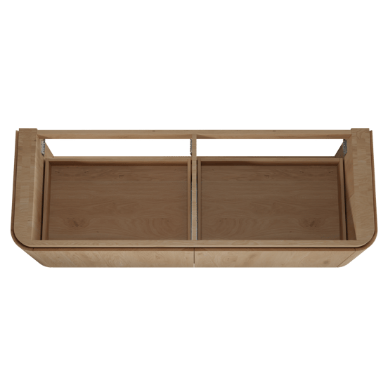 Balmani Moon zwevende wastafelonderkast 160 x 55 cm natuur eik 4 lades