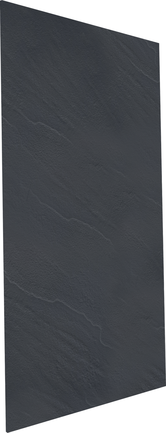 Linie Rumba revêtement mural de douche 120 x 220 cm acrylique gris structure ardoise