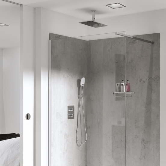 Blaufoss Smartbox de Luxe Thermostat-Duscharmatur: Unterputz, für 2 Verbraucher, Chrom glänzend