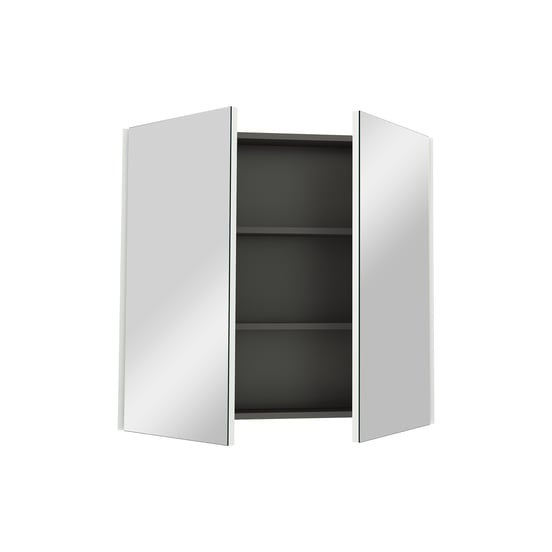 Linie Montro armoire de toilette 80 x 75 cm Blanc Brillant