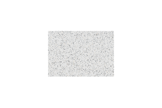 Storke Tavola enkel wastafelblad mat wit/zwart terrazzo 75 x 52 cm