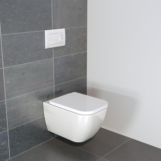 Luca Varess Cordaro wc suspendu Blanc Brillant sans rebord