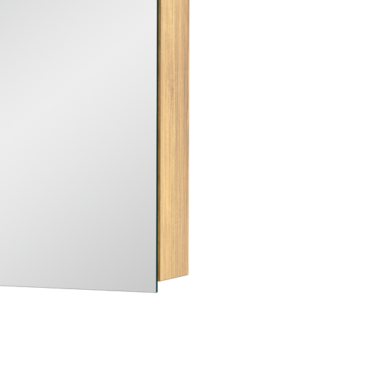 Balmani Lucida Spiegelschrank Bad: 120 x 72 cm, Teak