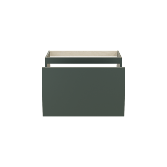 Balmani Sfera hängender Waschbeckenunterschrank: 75 x 55 cm, Forest, 2 Schubladen