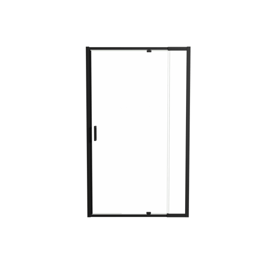 Luca Varess Vidor Telescope douche draaideur 120 cm x 190 cm Helder glas mat zwart profiel