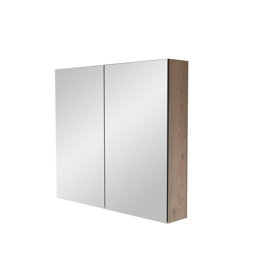 Storke Reflecta Spiegelschrank Bad: 85 x 75 cm, Eiche rustikal