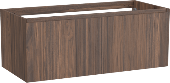 Balmani Idra zwevende wastafelonderkast 120 x 55 cm fineer notenhout 2 lades